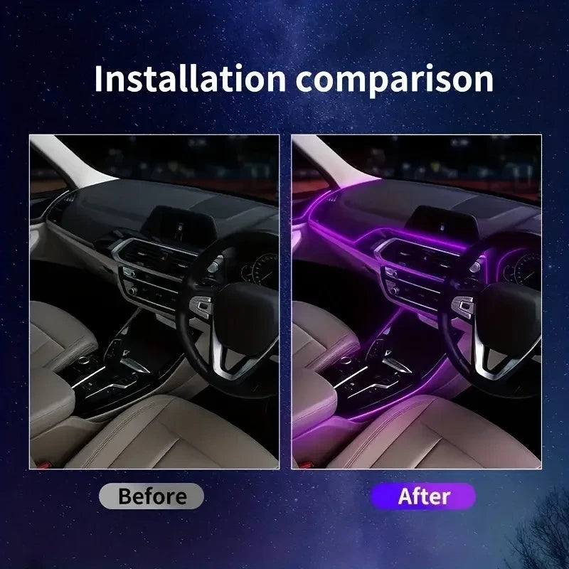 Flexible USB Car Interior Neon Light Strip