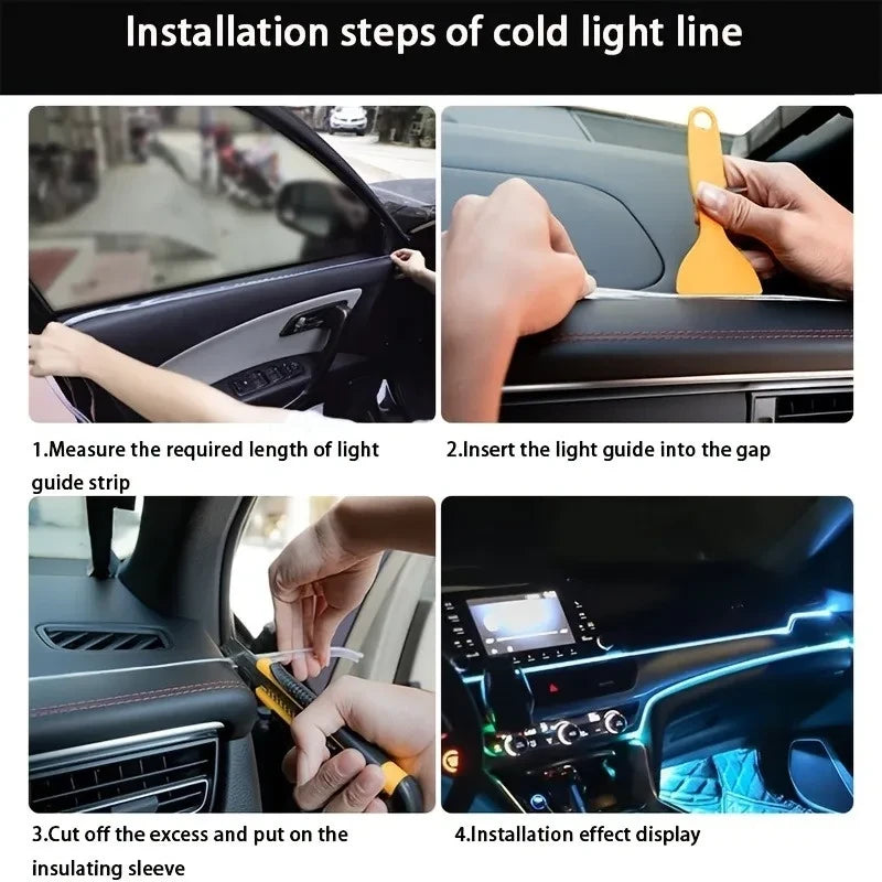 Flexible USB Car Interior Neon Light Strip