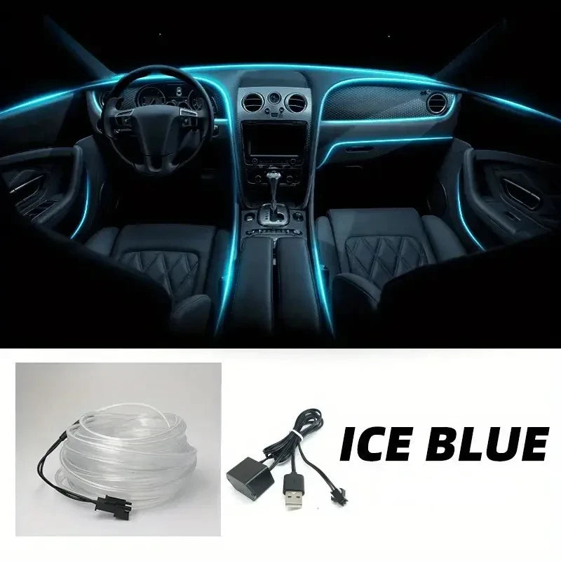 Flexible USB Car Interior Neon Light Strip