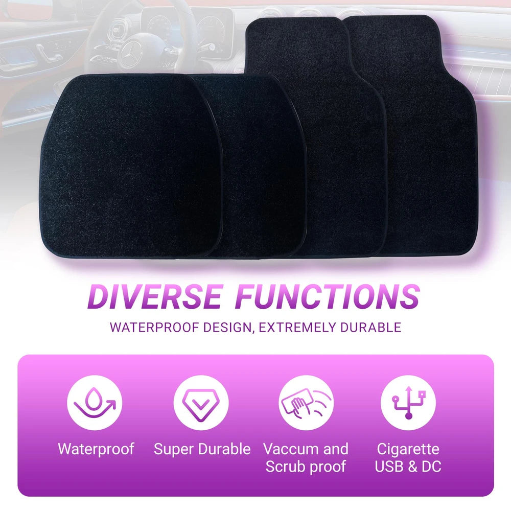 LED Galaxy Car Floor Mats – Illuminated Interior Upgrade