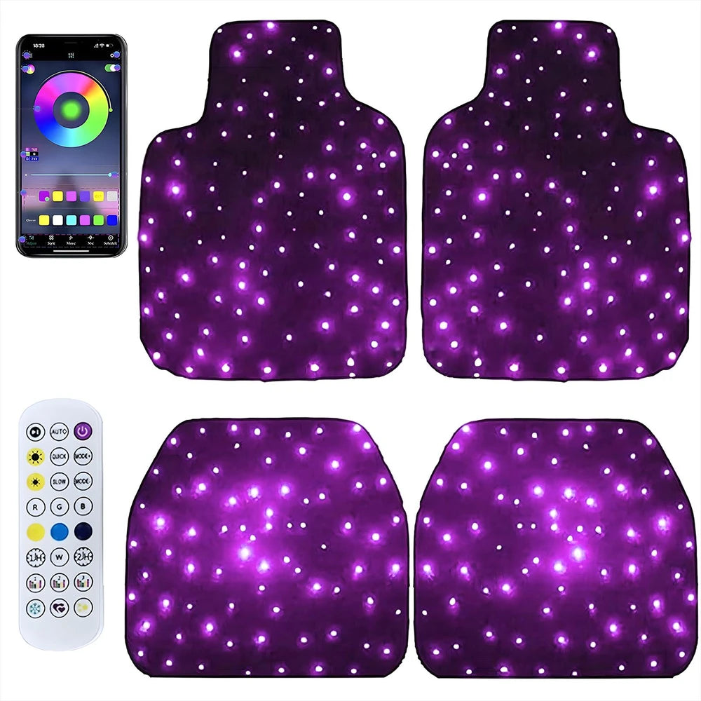 LED Galaxy Car Floor Mats – Illuminated Interior Upgrade