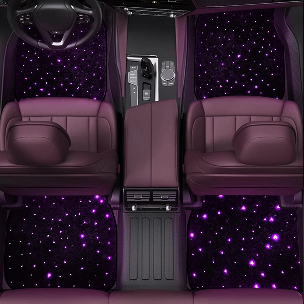 LED Galaxy Car Floor Mats – Illuminated Interior Upgrade