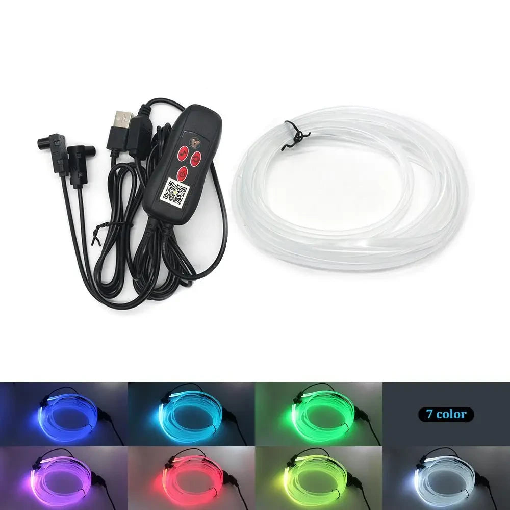 USB-Powered Car Interior LED Ambient Light