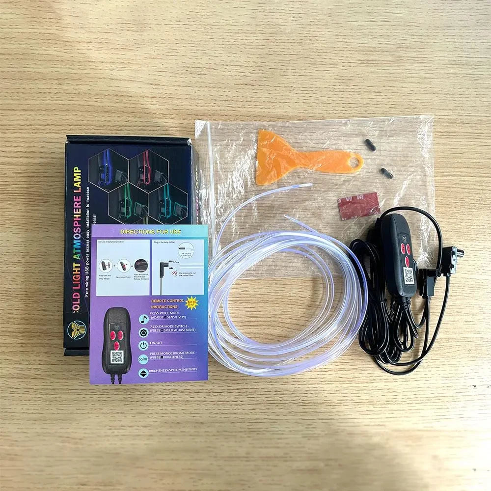 USB-Powered Car Interior LED Ambient Light